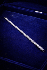 92.5 silver rectangle tennis bracelet