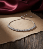 92.5 silver adjustable tennis bracelet - Image 2