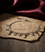 92.5 Silver Key Charm Bracelet - Image 2